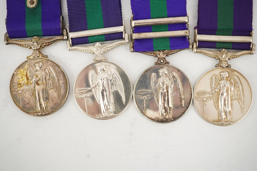 Four George VI General Service Medals